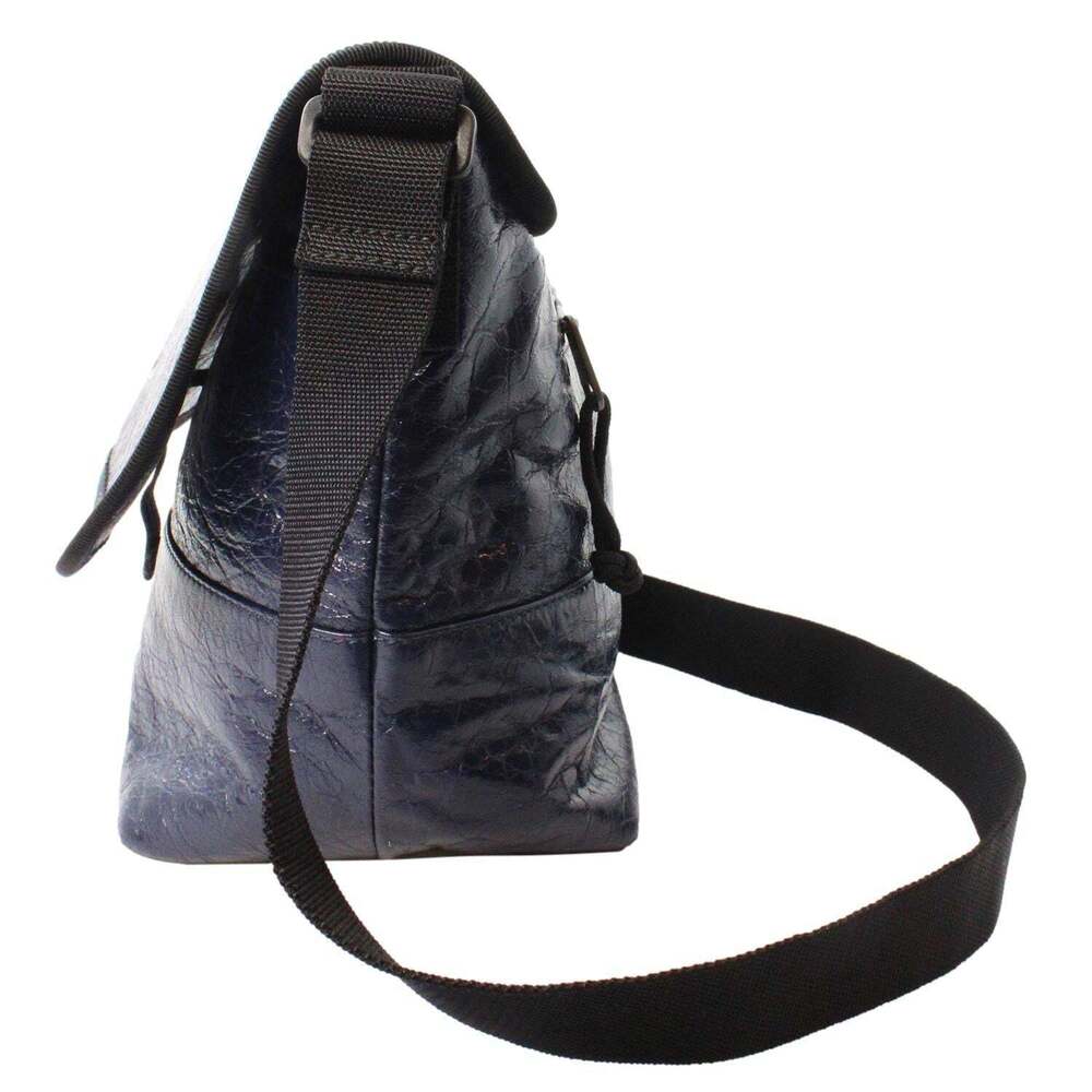 Balenciaga Arena Blue Lambskin Leather Flap Messenger - Picture 2 of 6